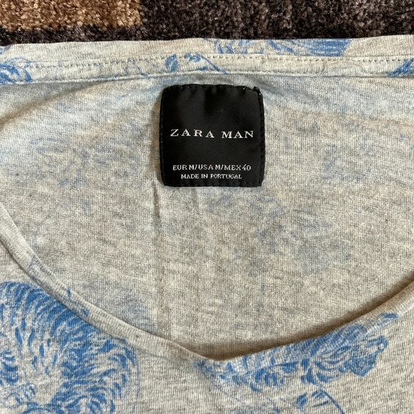 Zara man tiger print tee size M - Picture 3 of 4